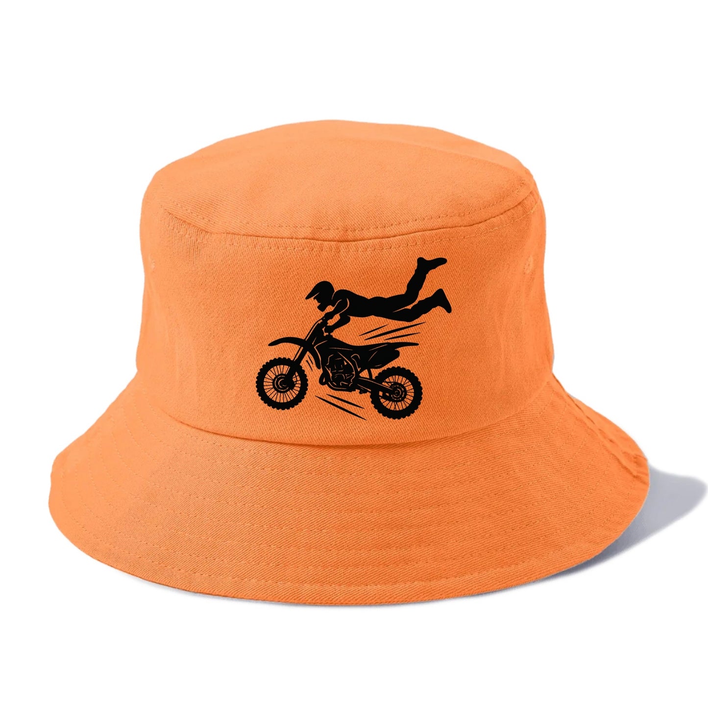 Motocross rider airborne trick - Bucket Hat - Terracotta Clay(Orange)
