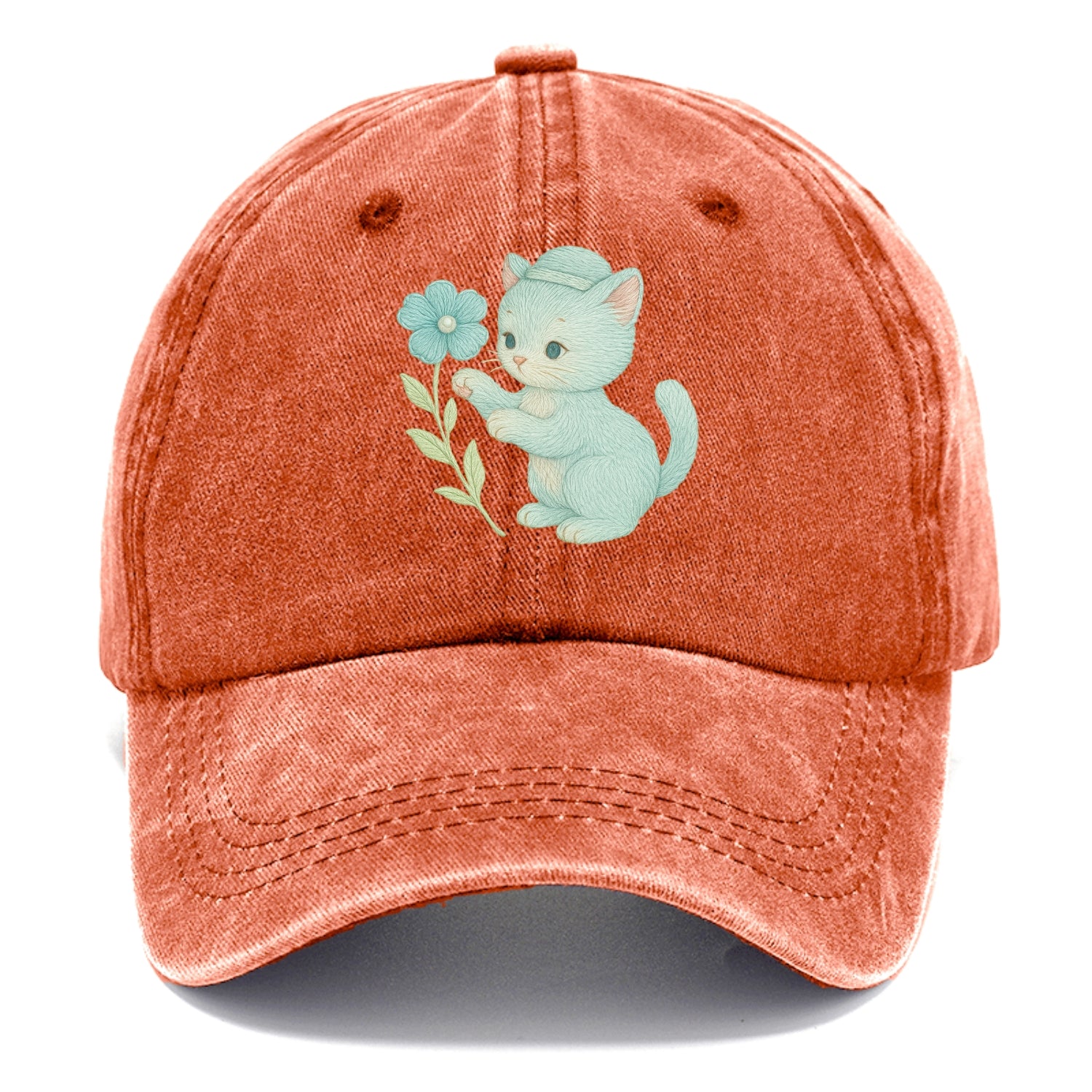 Aqua Kitten - Classic Cap - Terracotta Clay(Orange)
