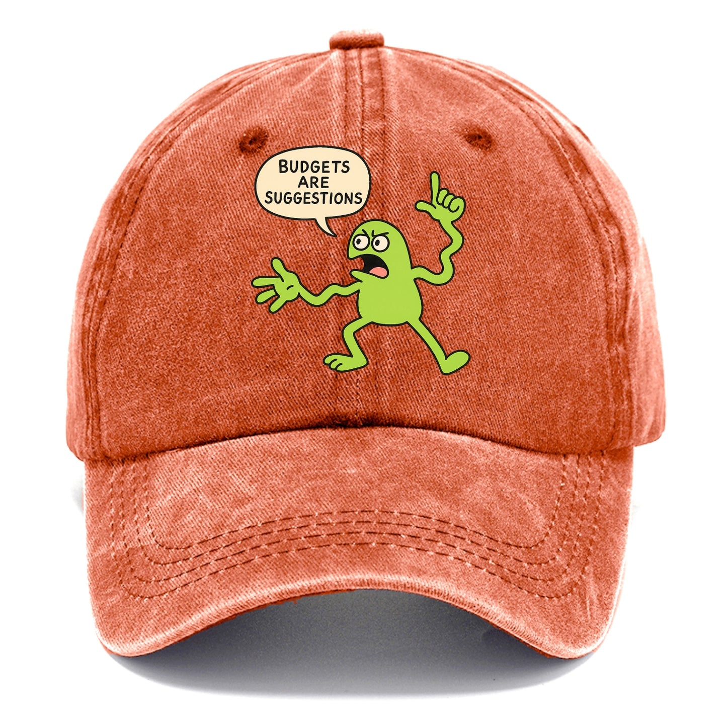 BUDGETS ARE SUGGESTIONS | Rebellious calculator - Classic Cap - Terracotta Clay(Orange)