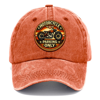 Motorcycle Parking Only - Classic Cap - Terracotta Clay(Orange)