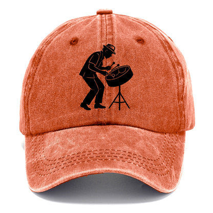 Steel drum player Caribbean rhythm - Classic Cap - Terracotta Clay(Orange)
