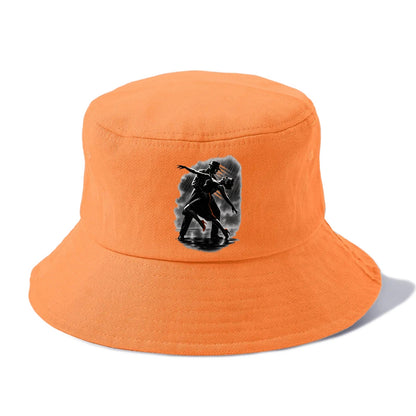 romantic dance pose with woman lifted in the air at lakeside - Bucket Hat - Terracotta Clay(Orange)