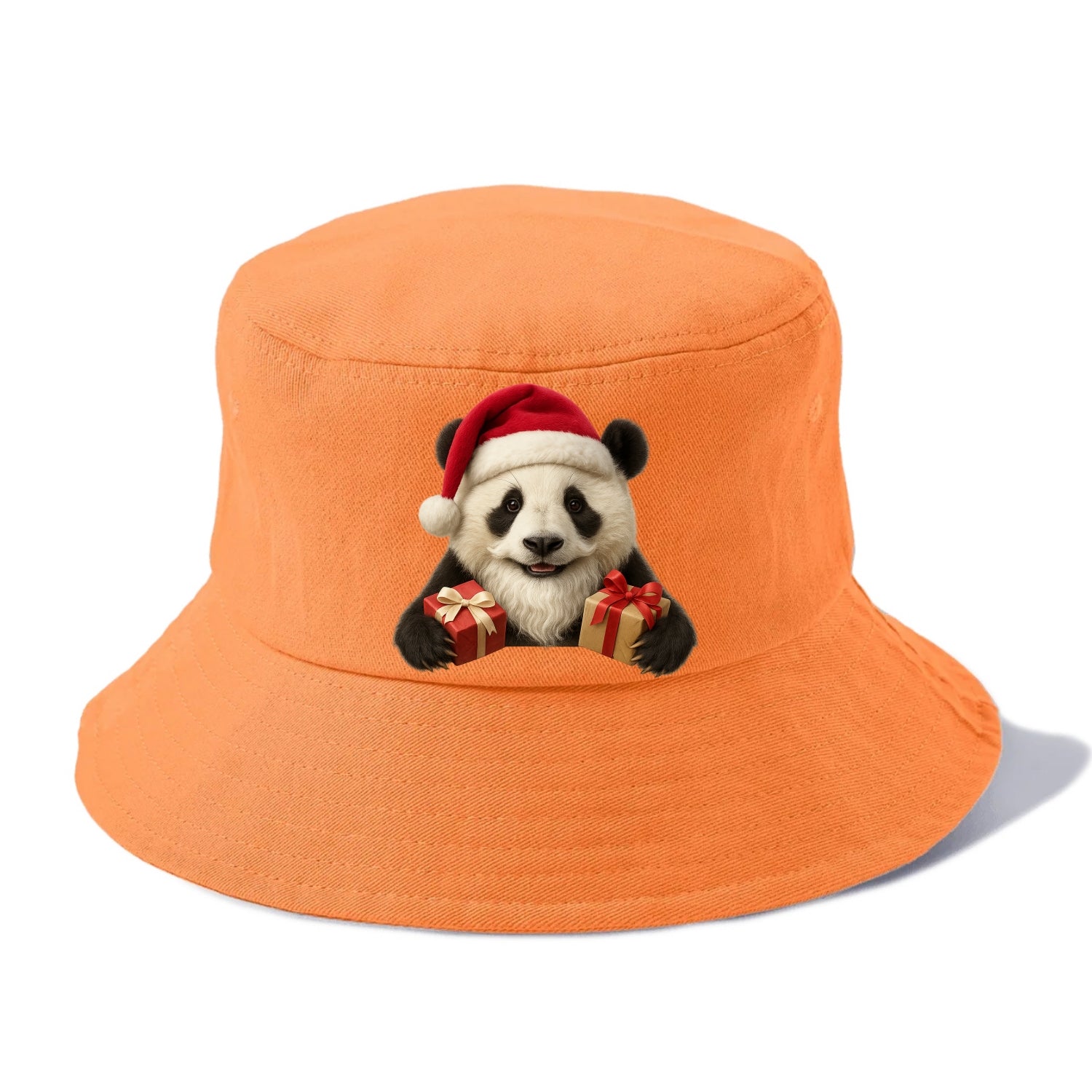 Santa Panda  - Bucket Hat - Terracotta Clay(Orange)