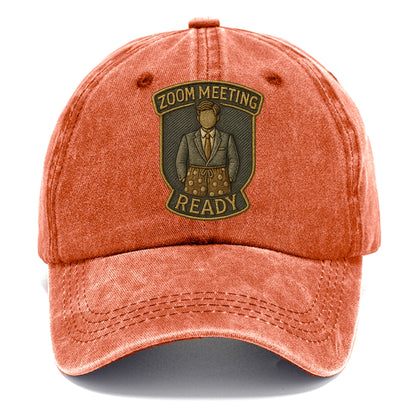 Zoom Meeting Ready  - Classic Cap - Terracotta Clay(Orange)