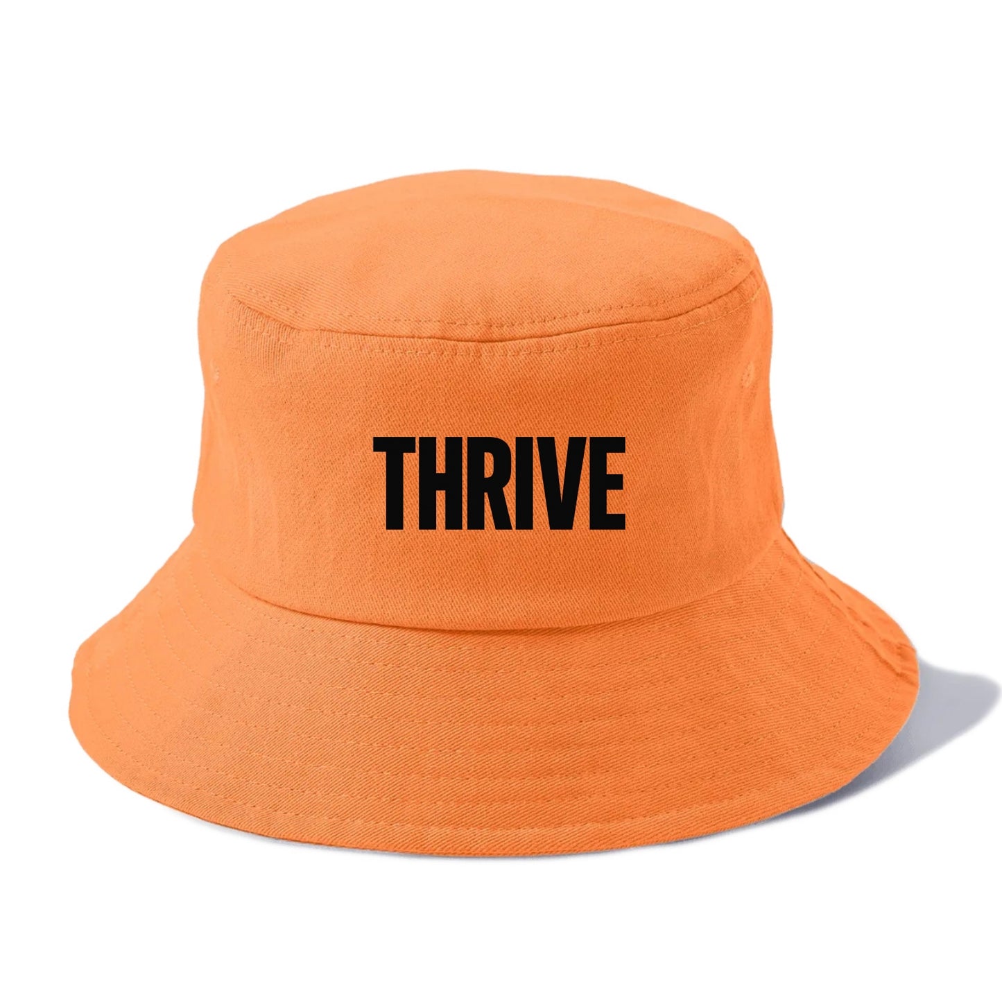 Bold typography design - "THRIVE" - flourishing, doing well - Bucket Hat - Terracotta Clay(Orange)