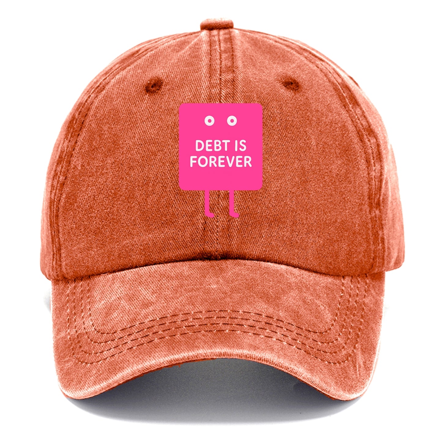 DEBT IS FOREVER | Immortal credit card - Classic Cap - Terracotta Clay(Orange)