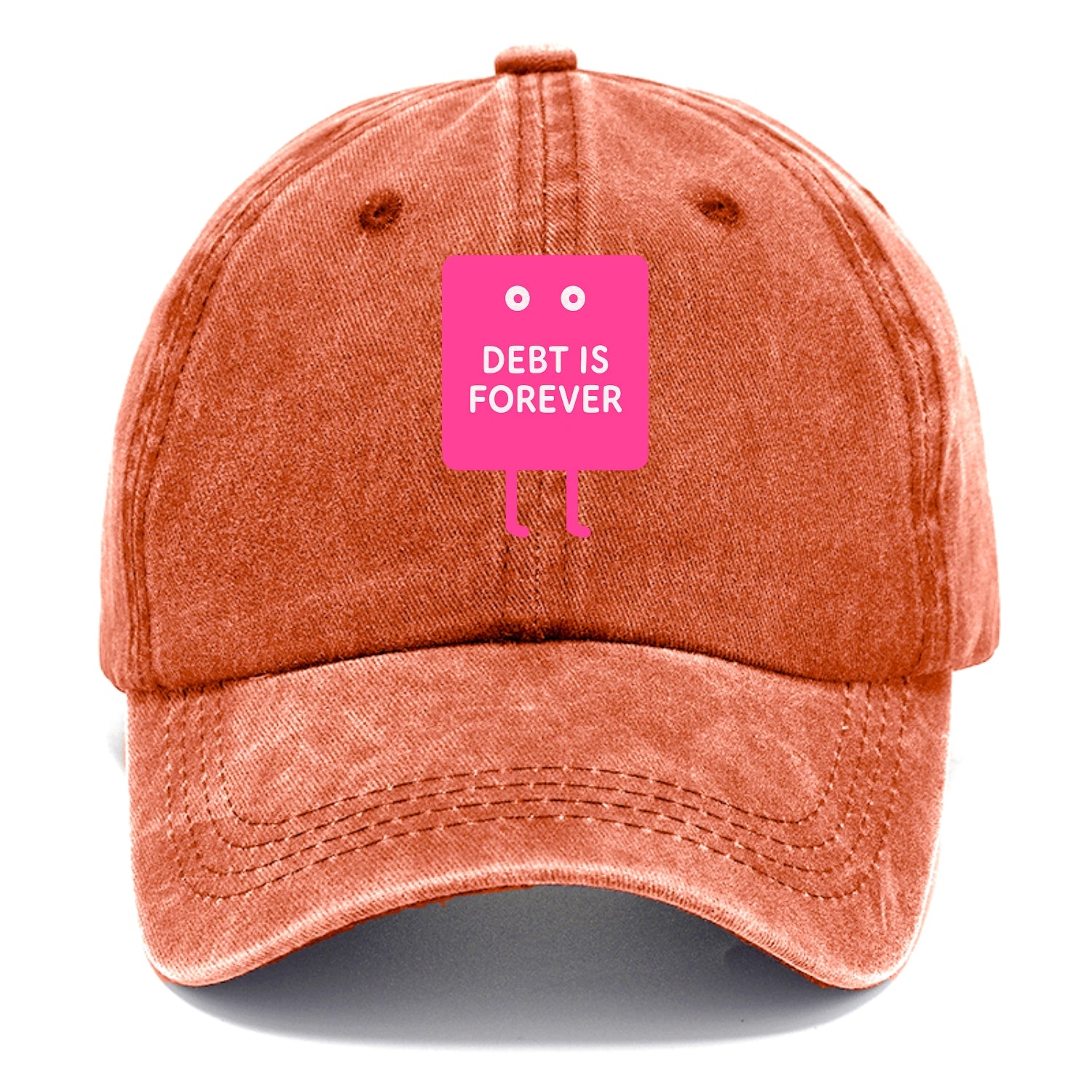 DEBT IS FOREVER | Immortal credit card - Classic Cap - Terracotta Clay(Orange)