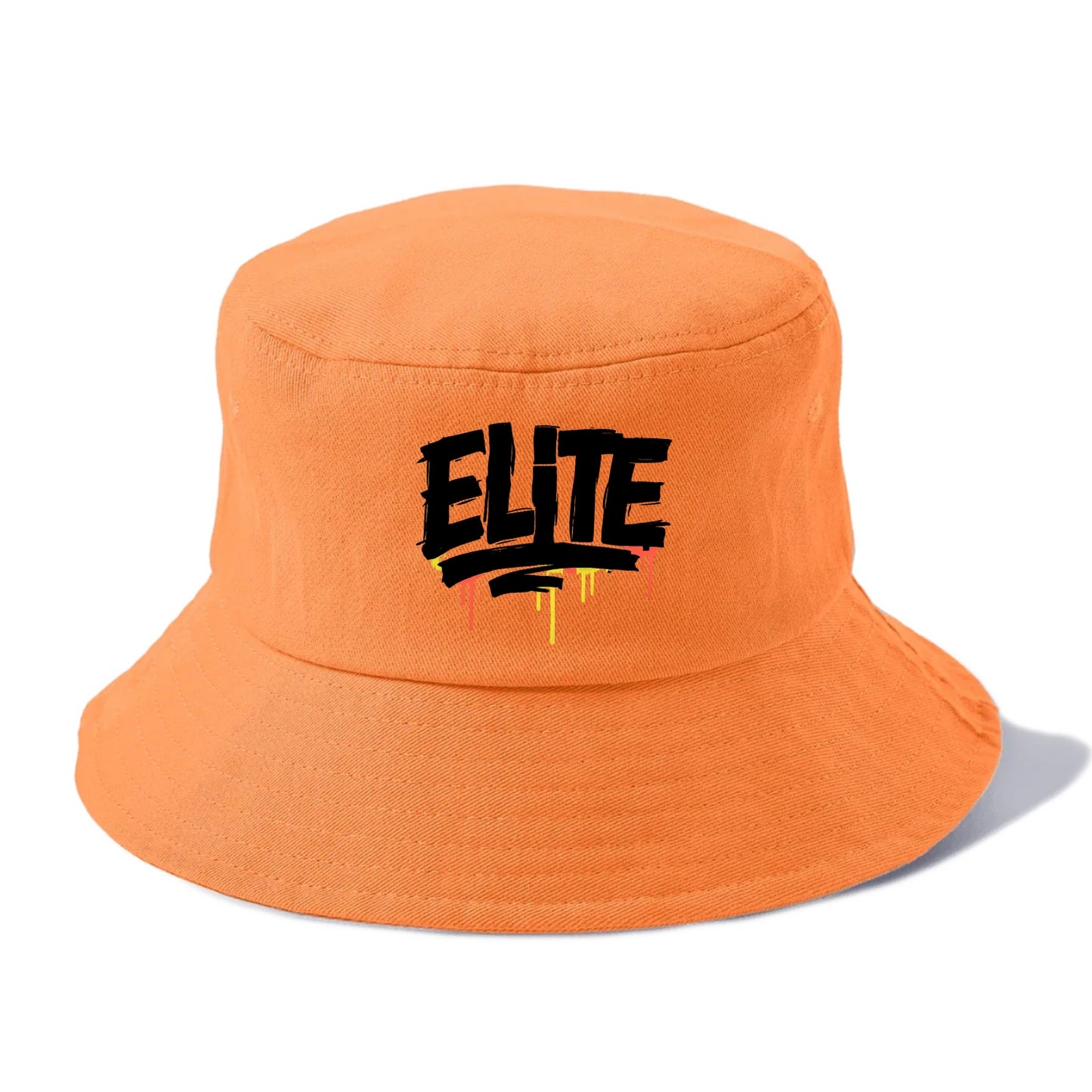 Bold typography design - "ELITE" - top tier, highest level - Bucket Hat - Terracotta Clay(Orange)
