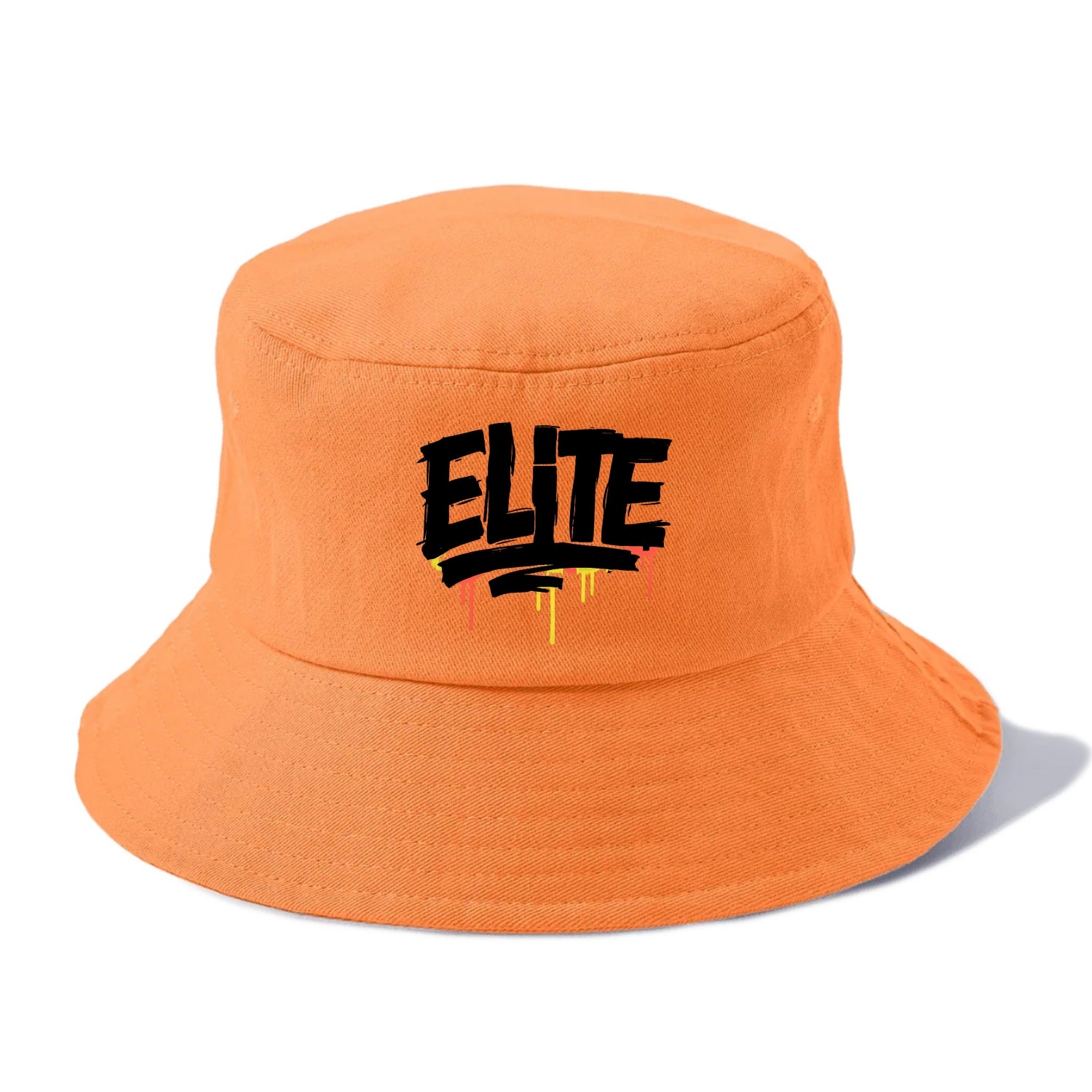 Bold typography design - "ELITE" - top tier, highest level - Bucket Hat - Terracotta Clay(Orange)