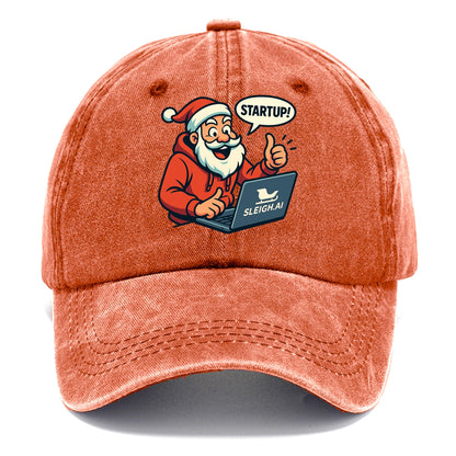 Santa Tech Startup CEO - Classic Cap - Terracotta Clay(Orange)
