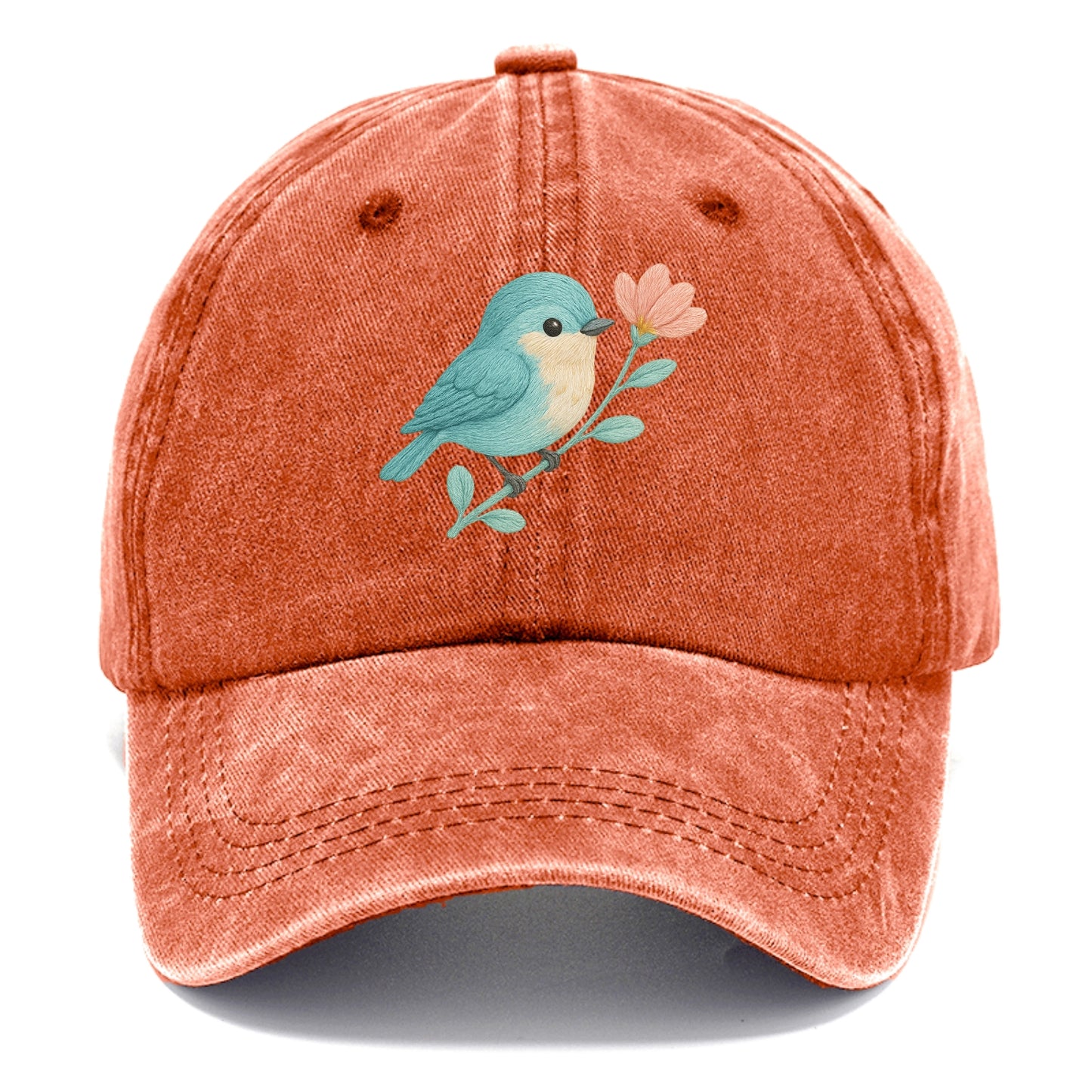 Aqua Chickadee - Classic Cap - Terracotta Clay(Orange)
