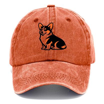 Tricolor Corgi Charm - Classic Cap - Terracotta Clay(Orange)