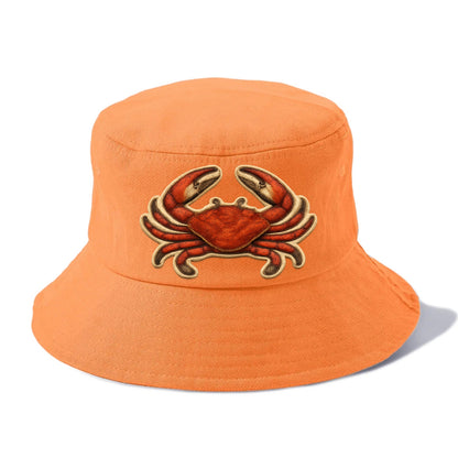 CRAB CLAWS - red crab in scarlet and orange , seafood - Bucket Hat - Terracotta Clay(Orange)