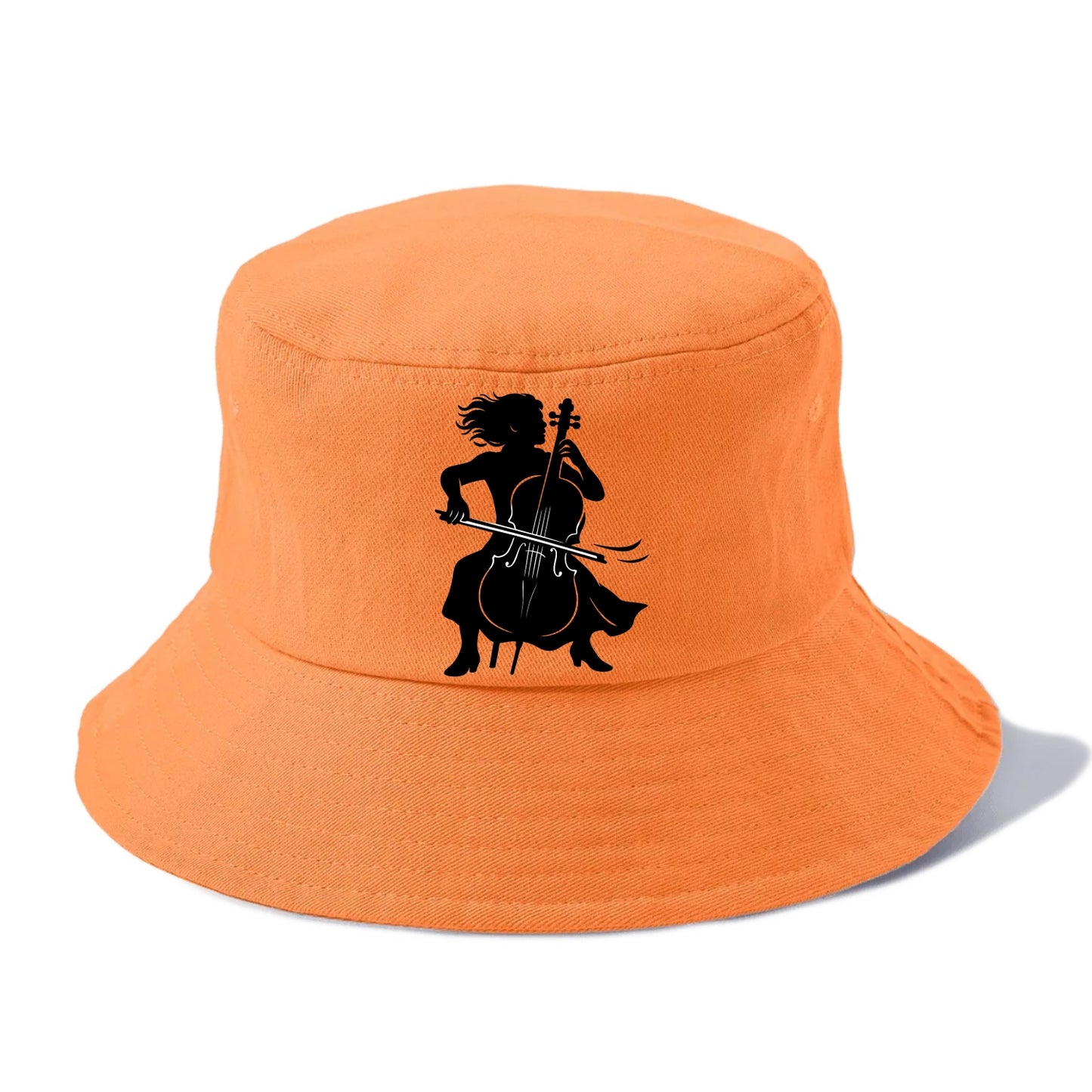 Cellist performing emotional solo - Bucket Hat - Terracotta Clay(Orange)