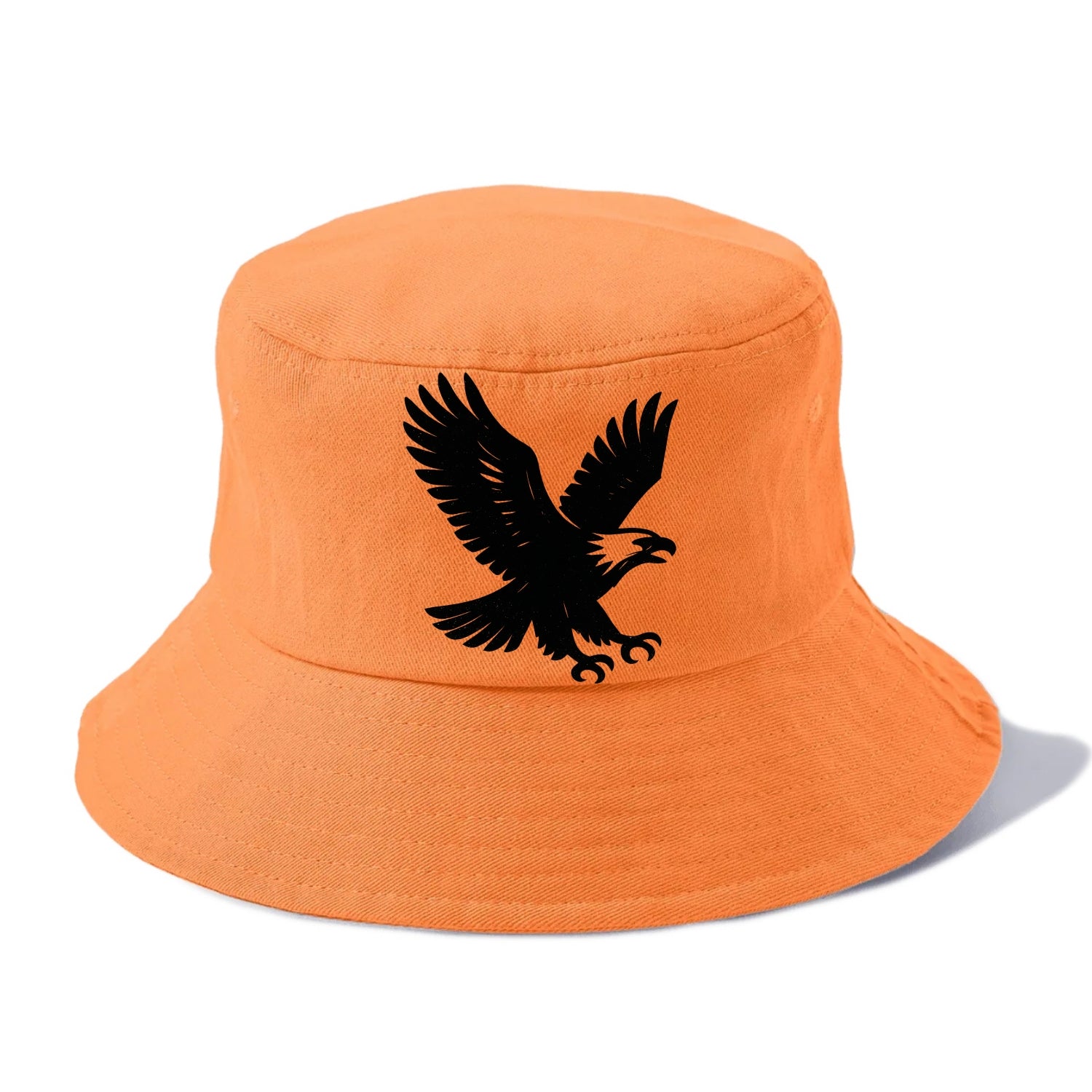Eagle in flight - liberty and independence ink brushstrokes - Bucket Hat - Terracotta Clay(Orange)