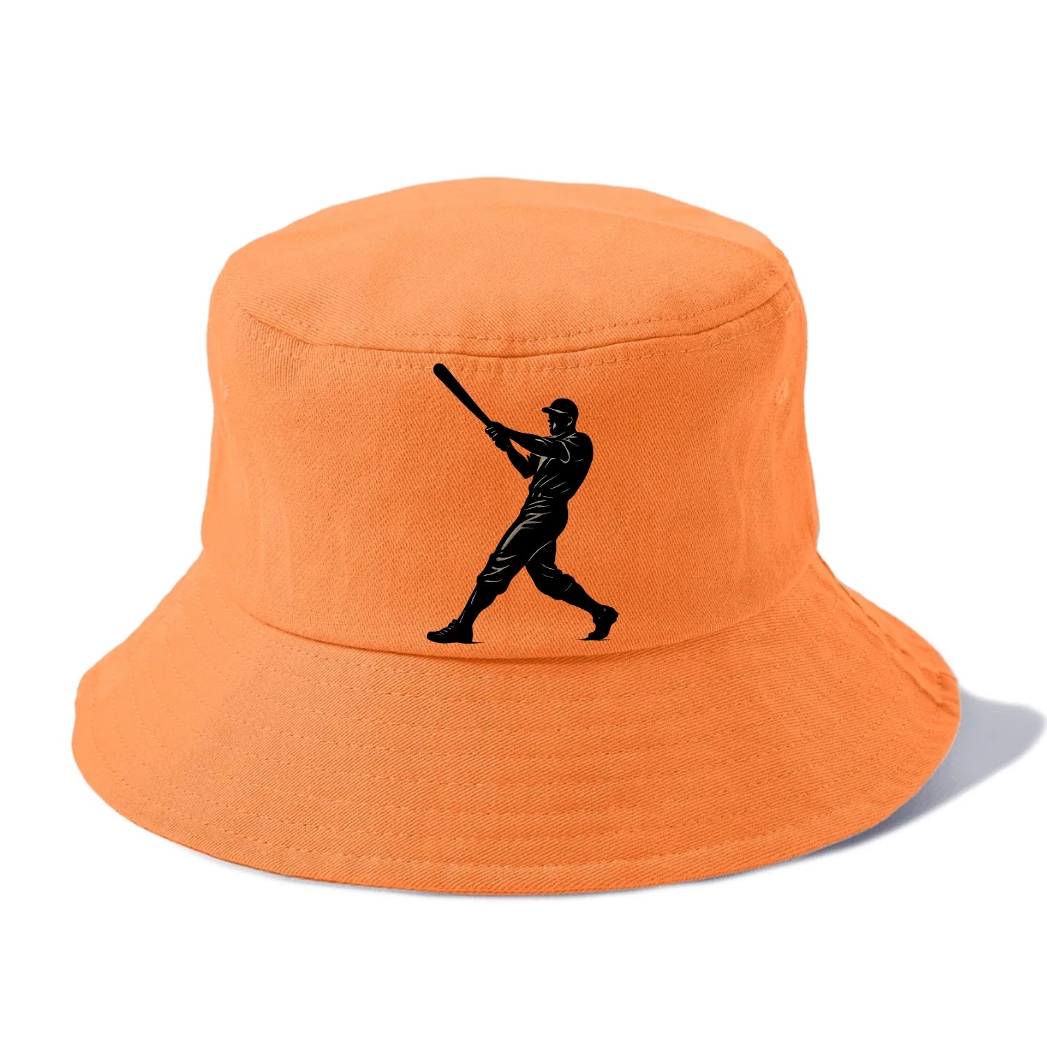 Baseball batter in full swing - Bucket Hat - Terracotta Clay(Orange)