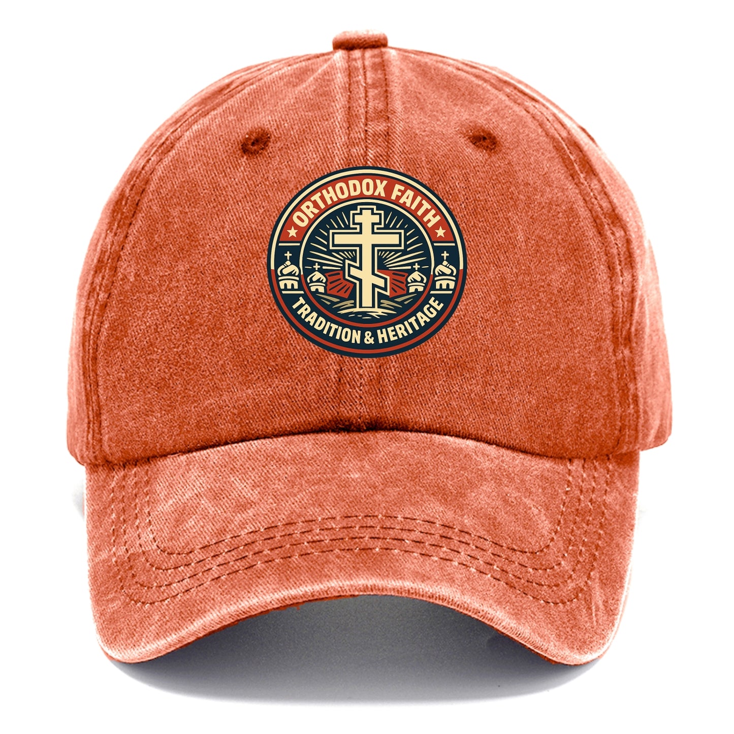 Faithful Heritage Emblem - Classic Cap - Terracotta Clay(Orange)