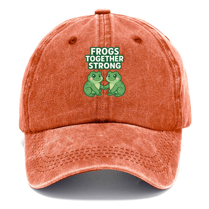 Frogs Together Strong 2 - Classic Cap - Terracotta Clay(Orange)