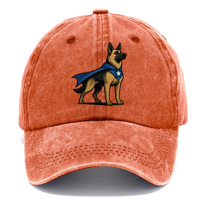 German Shepherd Patriotic Hero  - Classic Cap - Terracotta Clay(Orange)