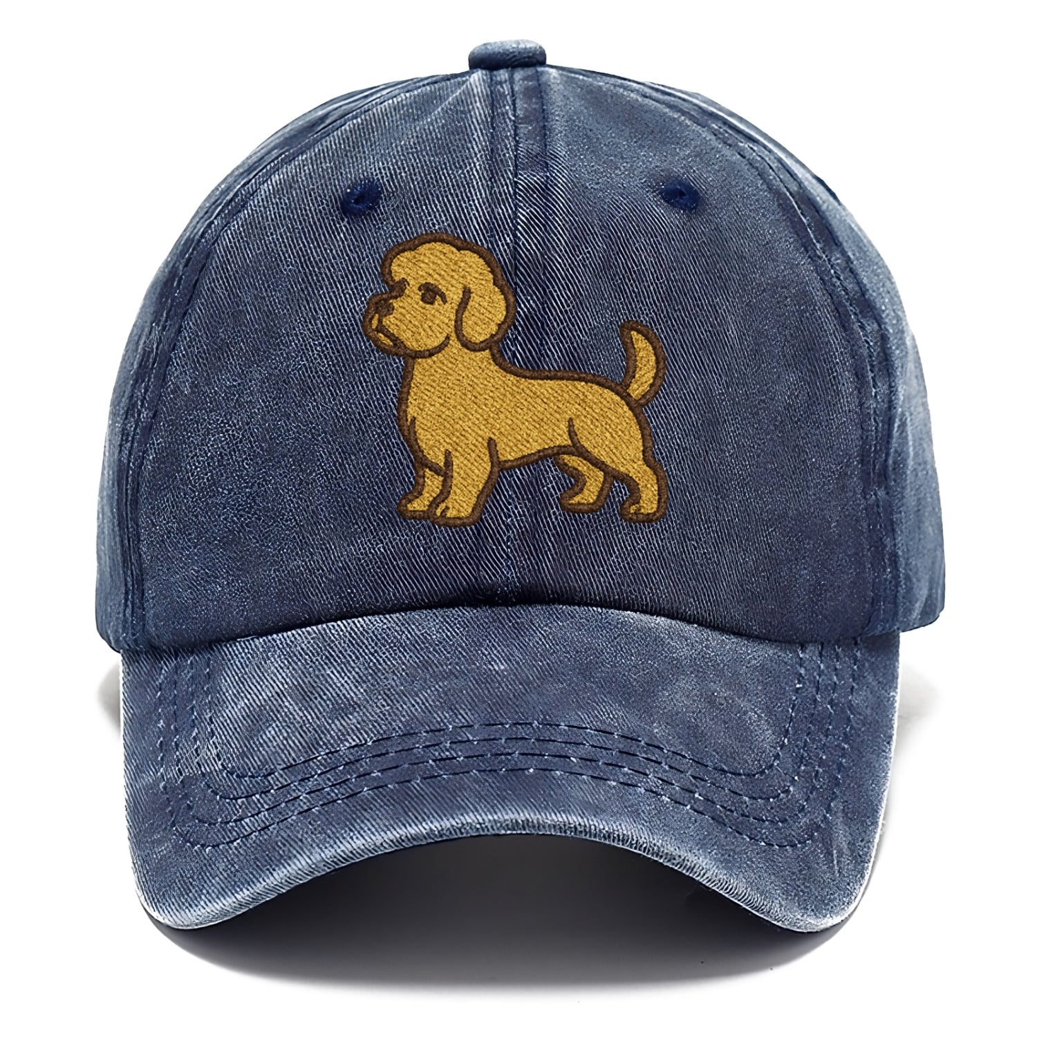Dandie Dinmont Terrier Mustard Colored Pose Classic Cap - Twilight Navy(Blue)