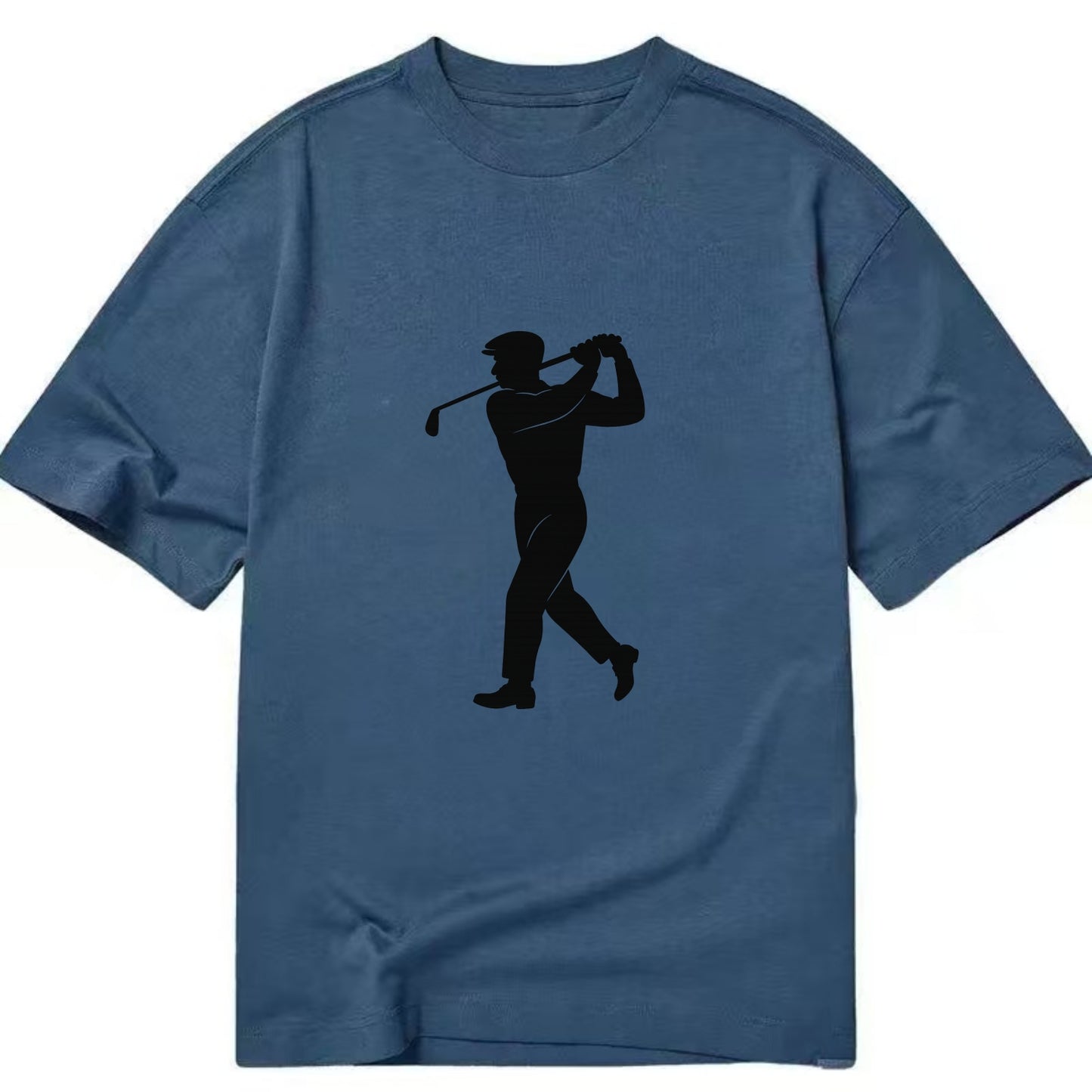 Golfer perfect swing follow-through - Classic T-shirt - Twilight Navy(Blue)