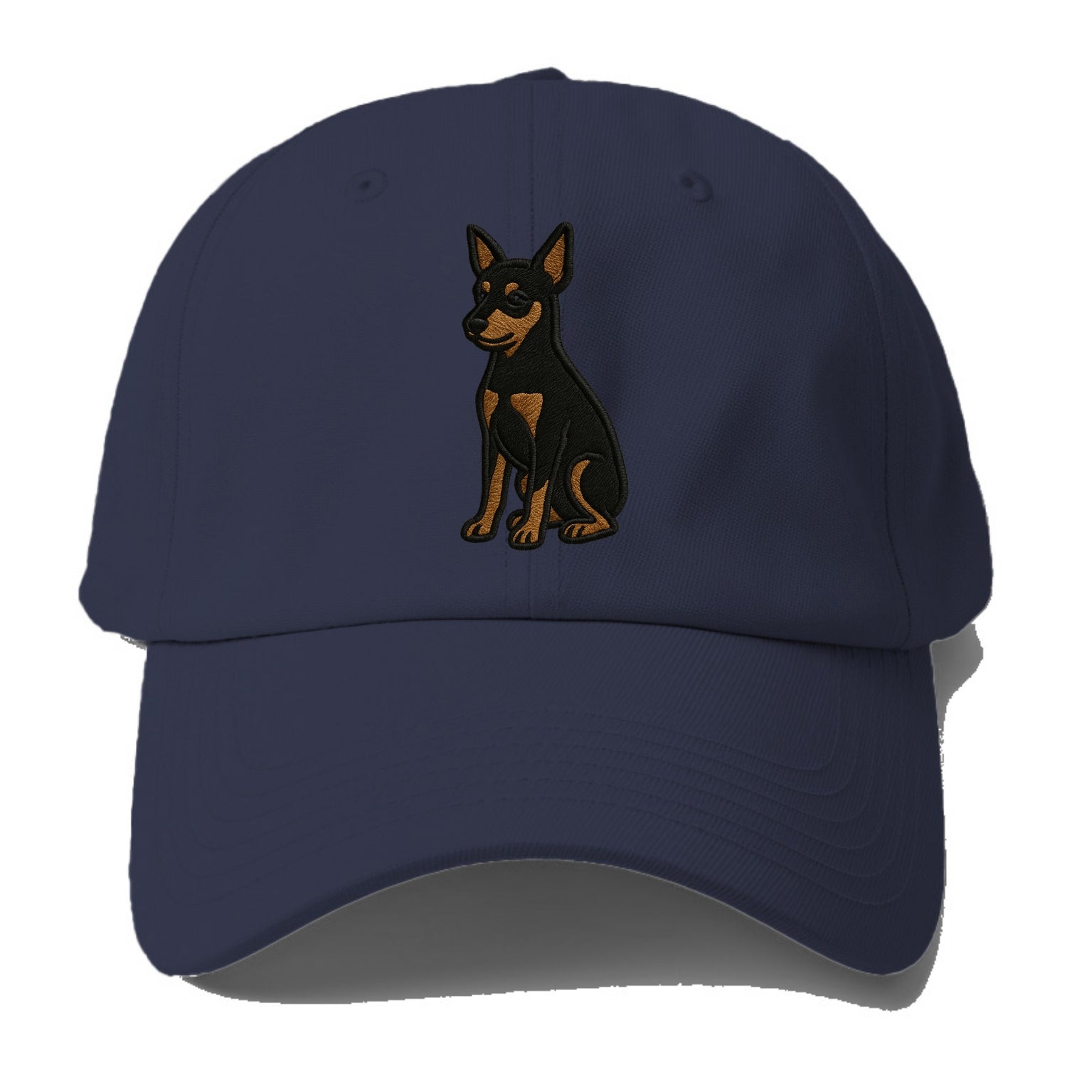 Miniature Pinscher - Black and tan sitti Baseball Cap - Twilight Navy(Blue)