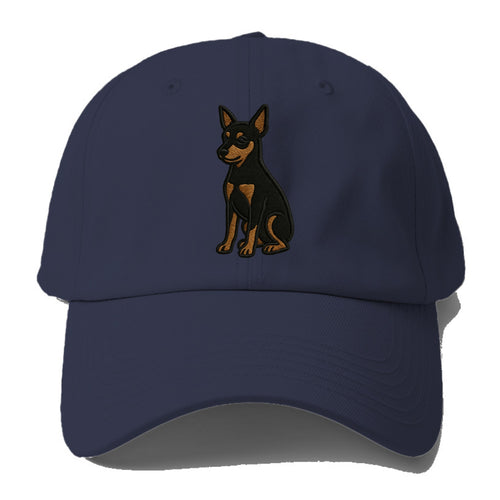 Miniature Pinscher - Black and tan sitti Baseball Cap