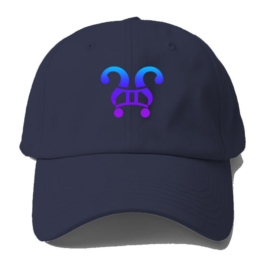 CURIOUS TWINS | Twin question marks | Endless curiosity | Seeking answers | - Baseball Cap - Twilight Navy(Blue)