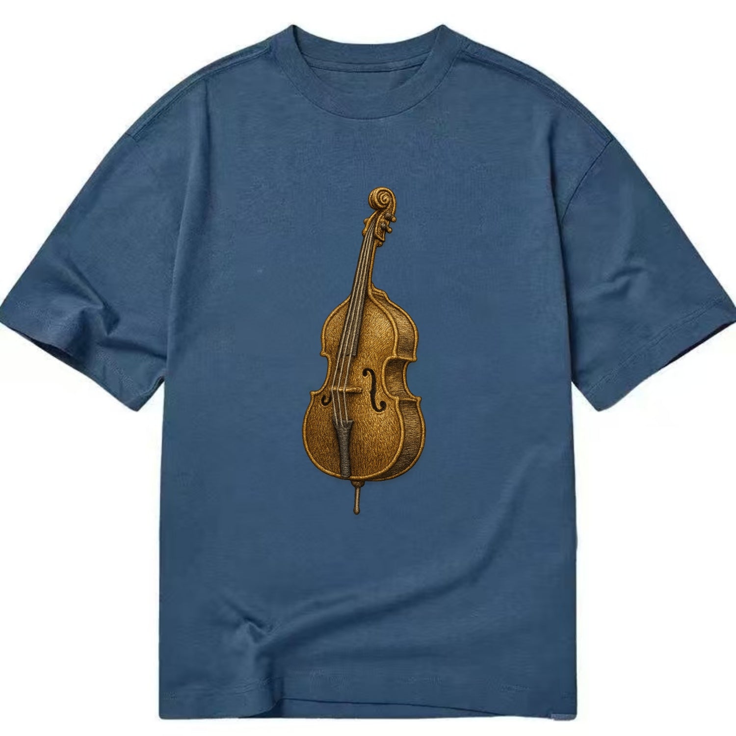 Acoustic Bass  - Classic T-shirt - Twilight Navy(Blue)