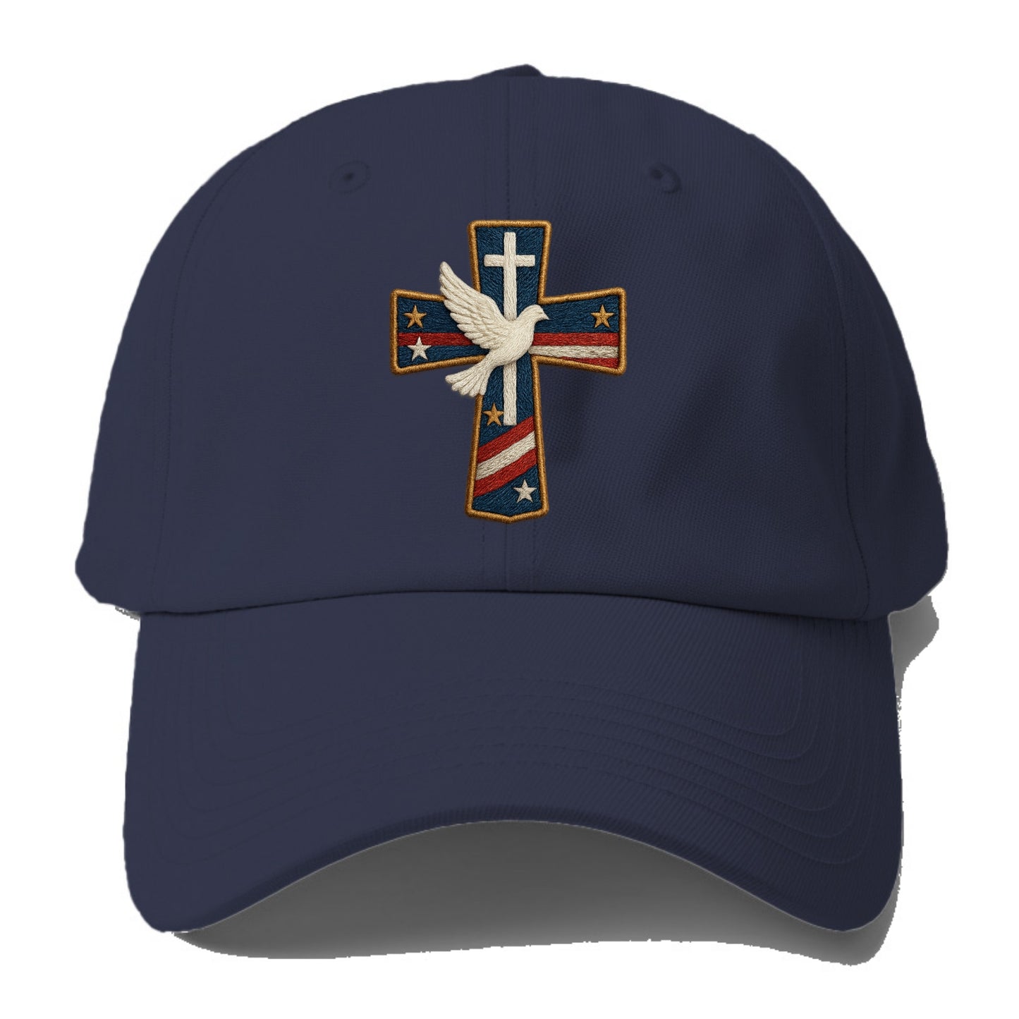 Dove and Cross  - Baseball Cap For Big Heads - Twilight Navy(Blue)
