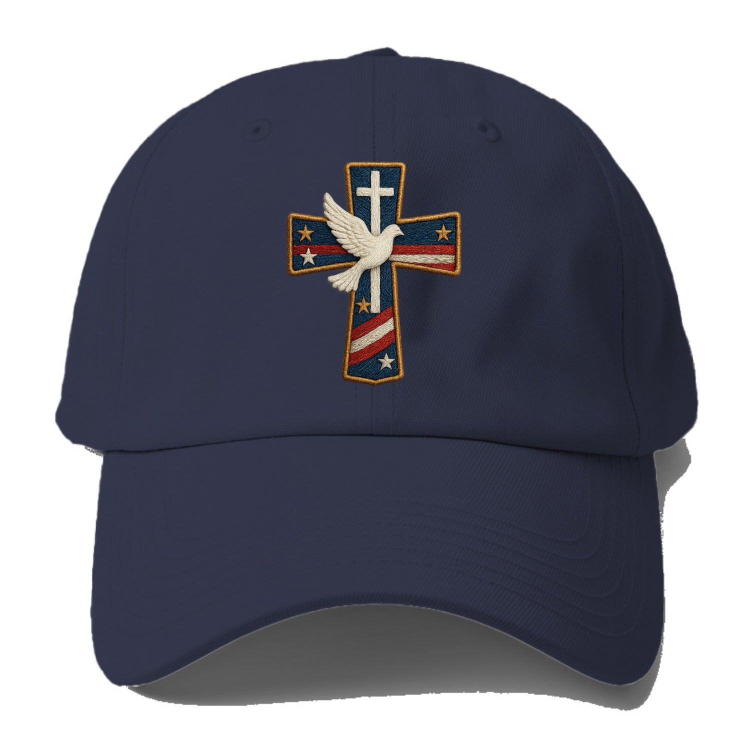Dove and Cross  - Baseball Cap For Big Heads - Twilight Navy(Blue)