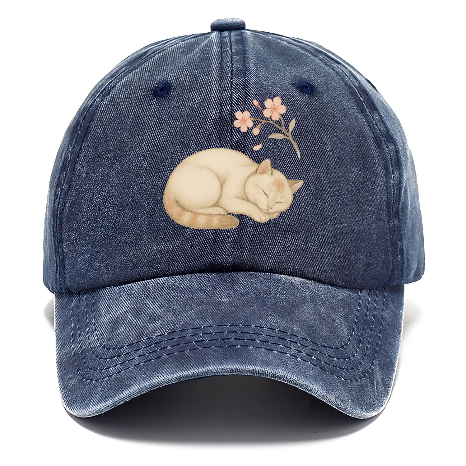 Zen Garden Cat  - Classic Cap - Twilight Navy(Blue)