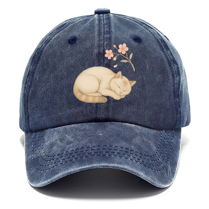 Zen Garden Cat  - Classic Cap - Twilight Navy(Blue)