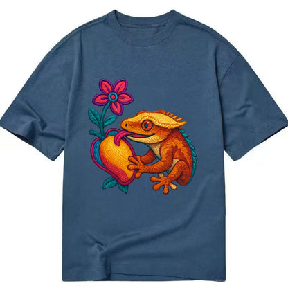Crested Gecko - Classic T-shirt - Twilight Navy(Blue)