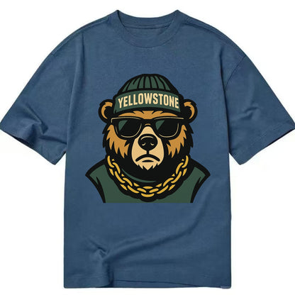 Yellowstone Bear - Classic T-shirt - Twilight Navy(Blue)