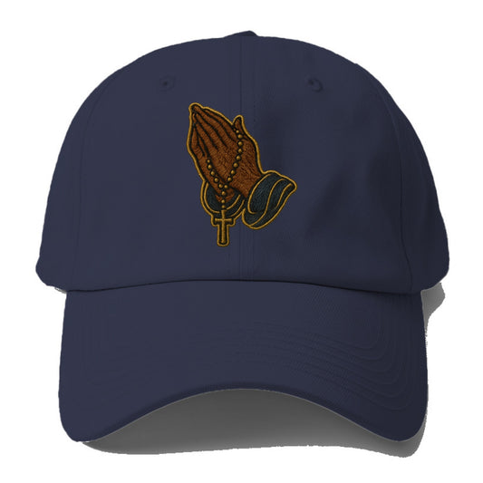 Praying Hands  - Baseball Cap - Twilight Navy(Blue)