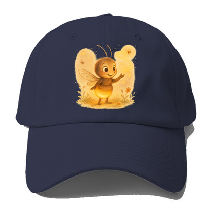 Firefly choreographer arranging synchronized light patterns over a - Baseball Cap For Big Heads - Twilight Navy(Blue)