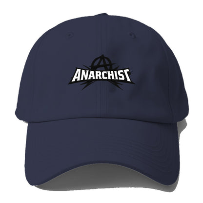 Bold typography design - "ANARCHIST" - no masters, self-governed - Baseball Cap For Big Heads - Twilight Navy(Blue)