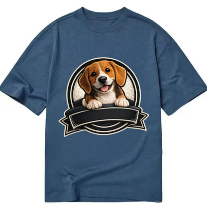 Paws Up Beagle - Classic T-shirt - Twilight Navy(Blue)