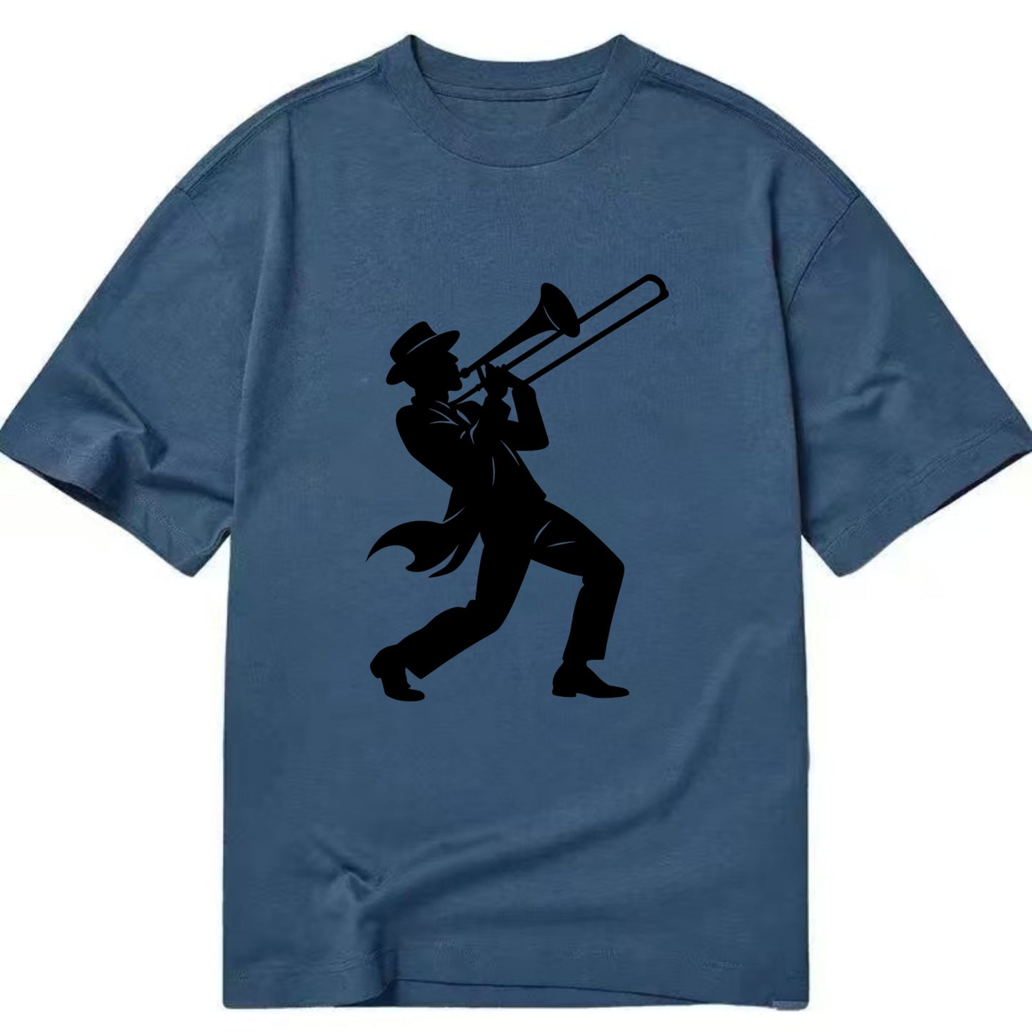 Trombone player jazz improvisation - Classic T-shirt - Twilight Navy(Blue)