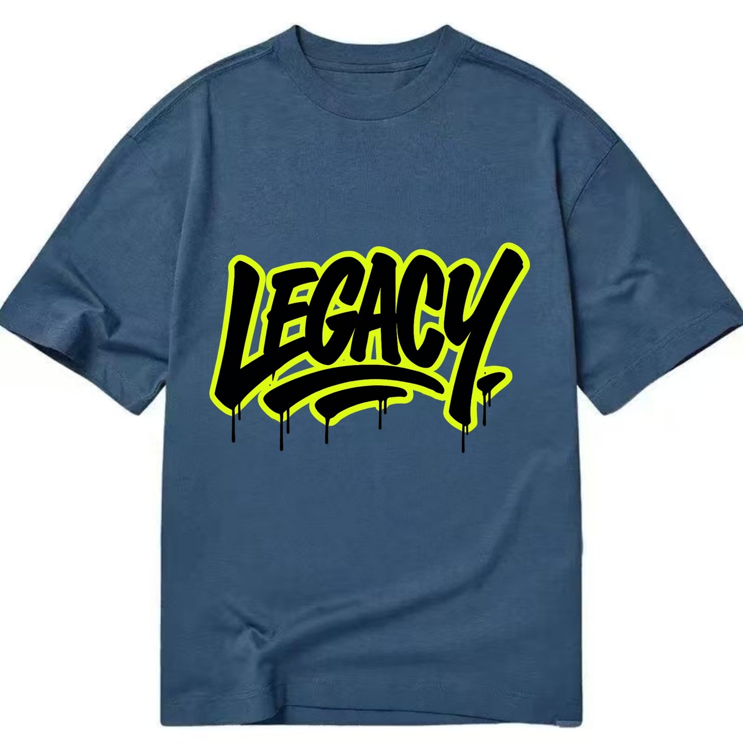 Bold typography design - "LEGACY" - what you leave behind, lasting impact - Classic T-shirt - Twilight Navy(Blue)