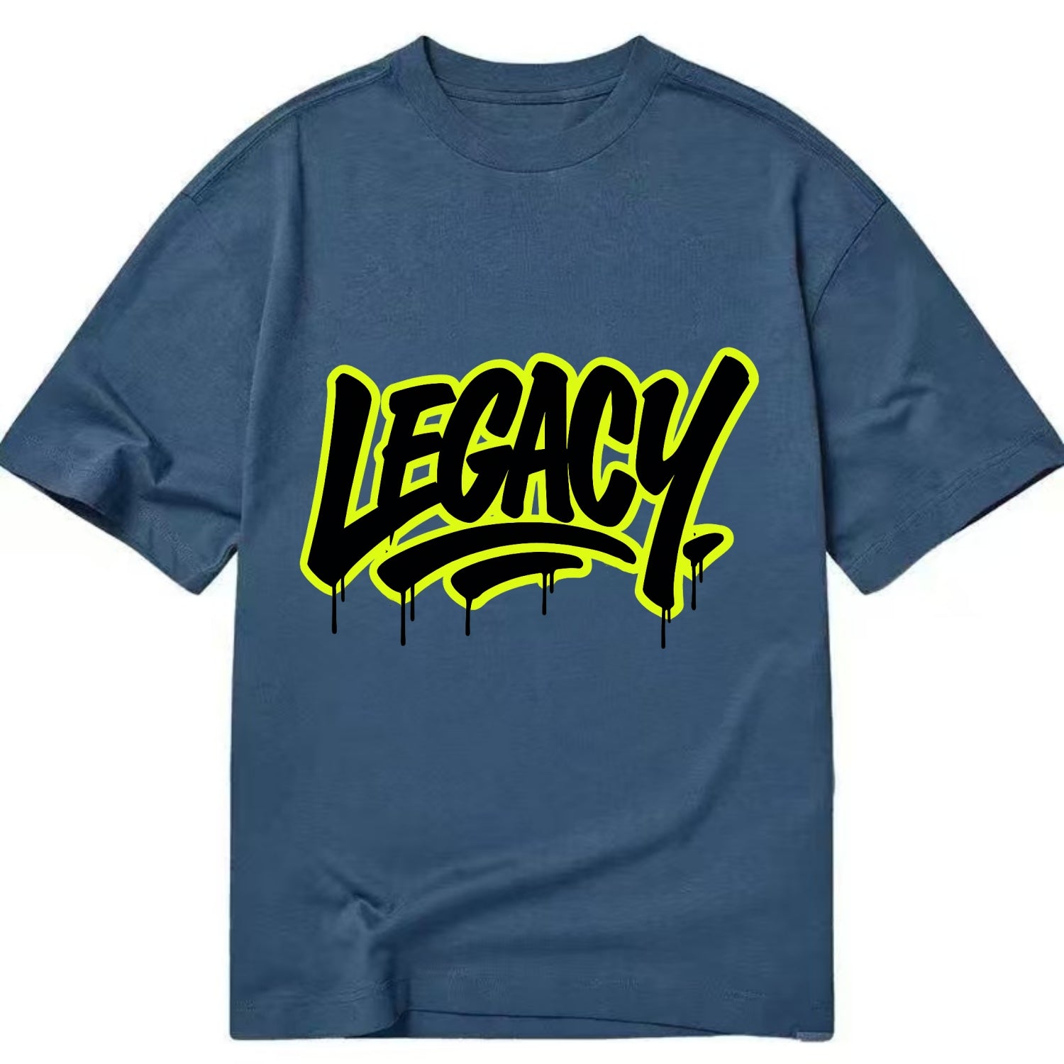 Bold typography design - "LEGACY" - what you leave behind, lasting impact - Classic T-shirt - Twilight Navy(Blue)