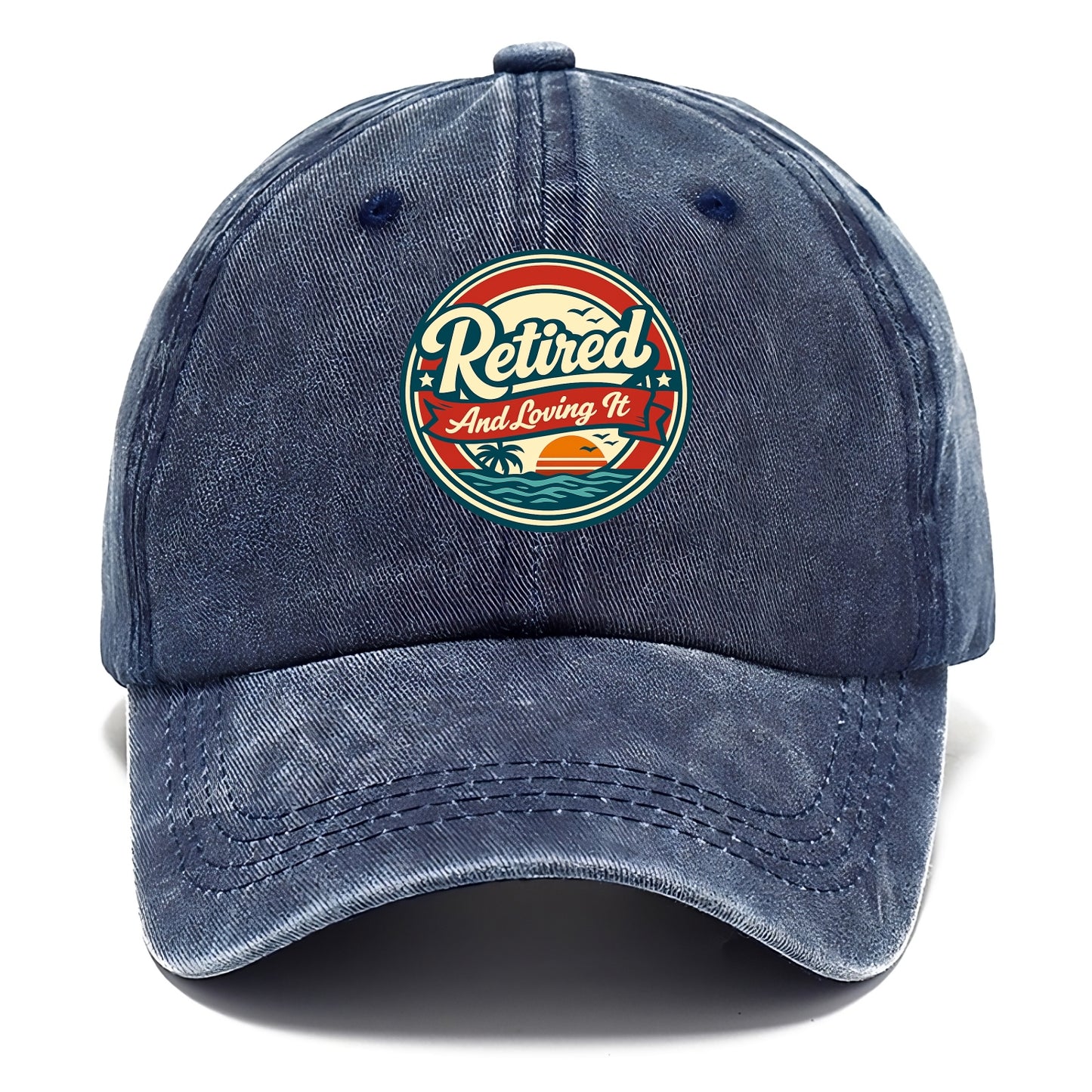 Carefree Retirement Emblem - Classic Cap - Twilight Navy(Blue)