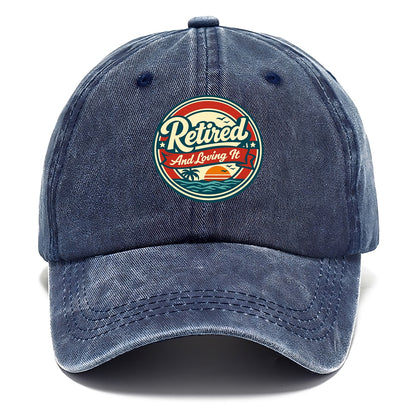 Carefree Retirement Emblem - Classic Cap - Twilight Navy(Blue)