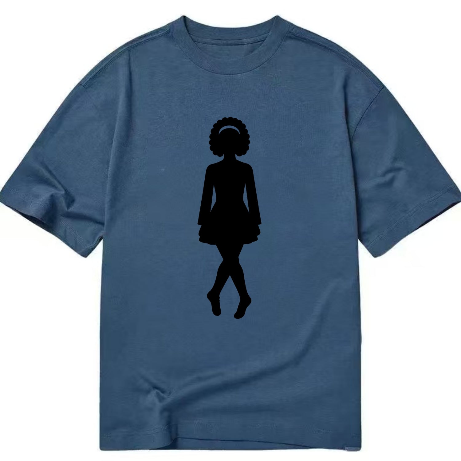 Irish step dancer traditional pose - Classic T-shirt - Twilight Navy(Blue)