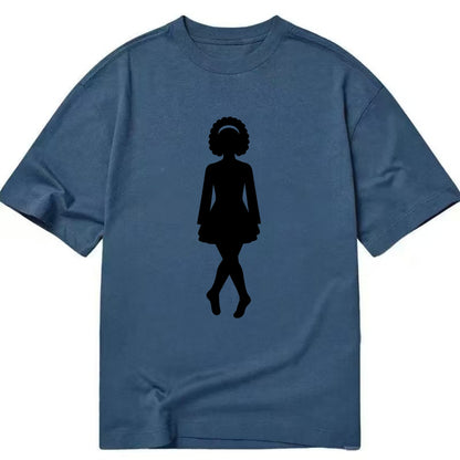 Irish step dancer traditional pose - Classic T-shirt - Twilight Navy(Blue)
