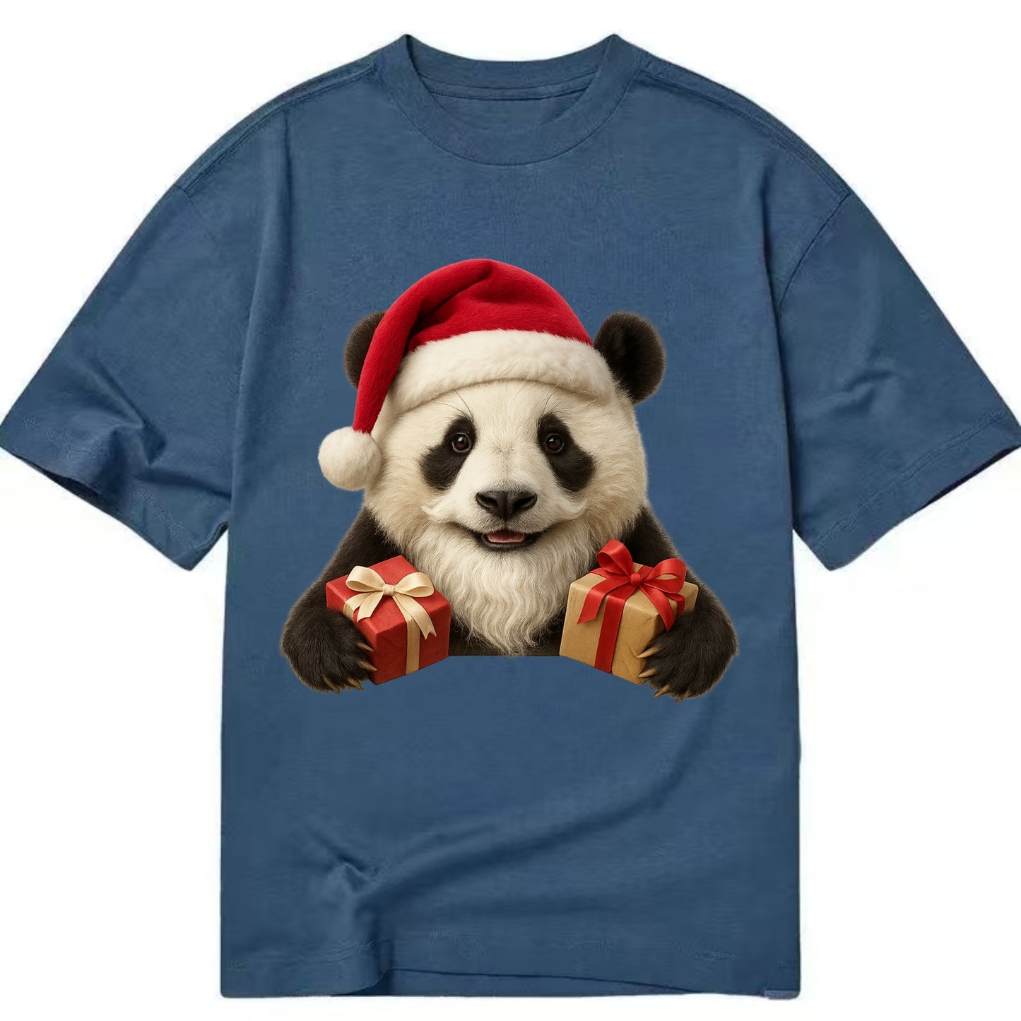 Santa Panda  - Classic T-shirt - Twilight Navy(Blue)