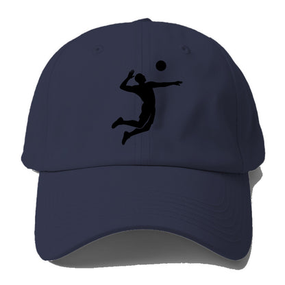 Volleyball player spiking ball - Baseball Cap - Twilight Navy(Blue)
