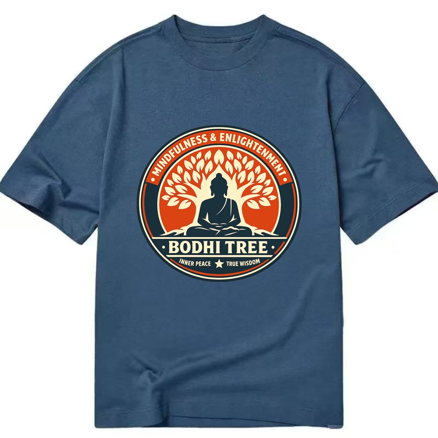 Zen Harmony Emblem - Classic T-shirt - Twilight Navy(Blue)