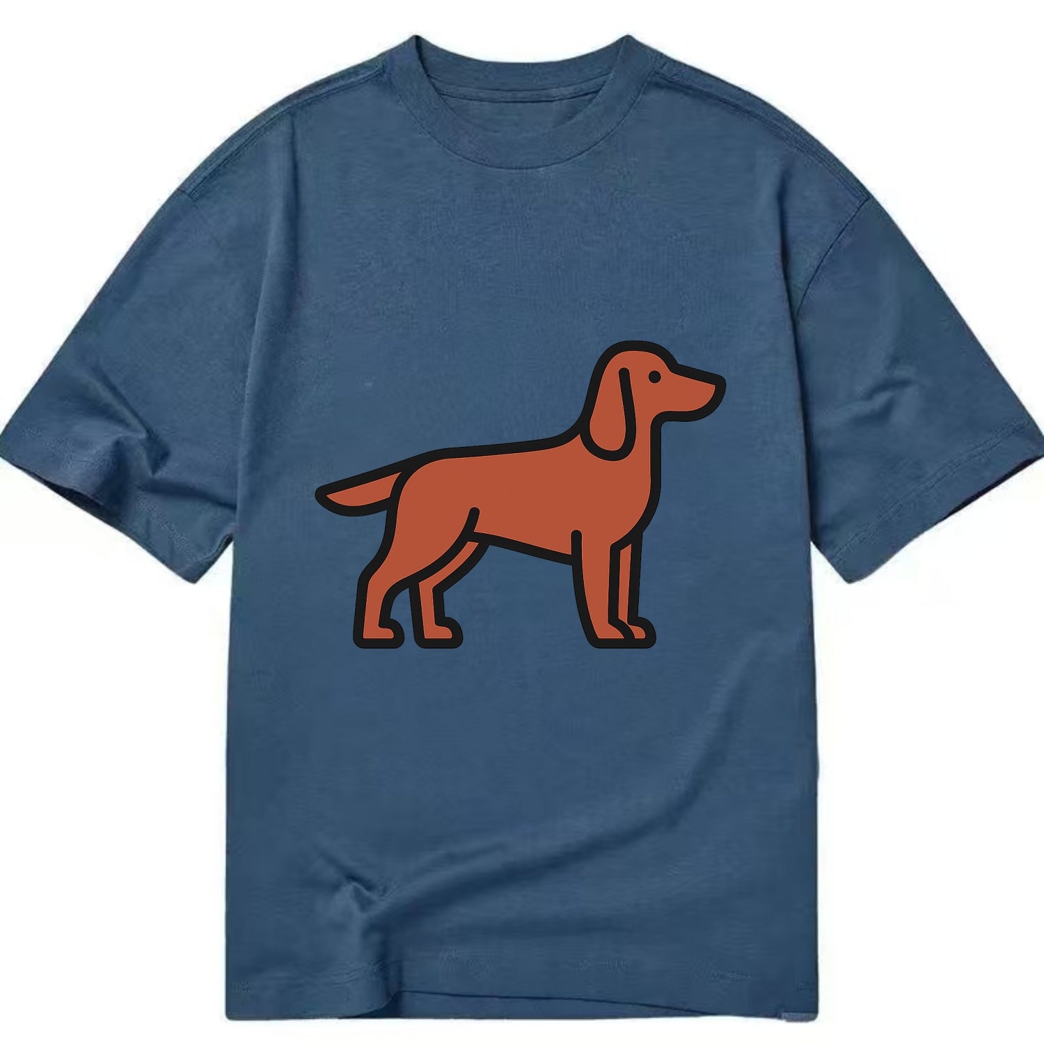 Irish Setter - Red/chestnut flat side profile - Classic T-shirt - Twilight Navy(Blue)